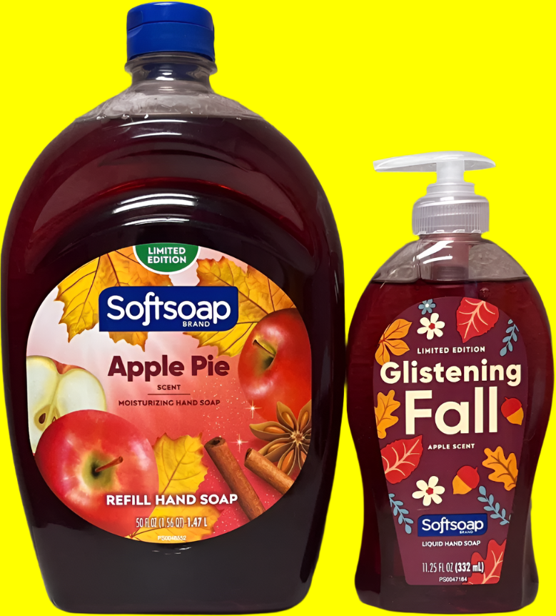 Limited Edition Softsoap | Apple Pie Liquid Hand Soap Refill, 50 oz and Apple Scent Hand Soap Pump, 11.25 oz | Bundled by Joyful Selection in Protective Packaging