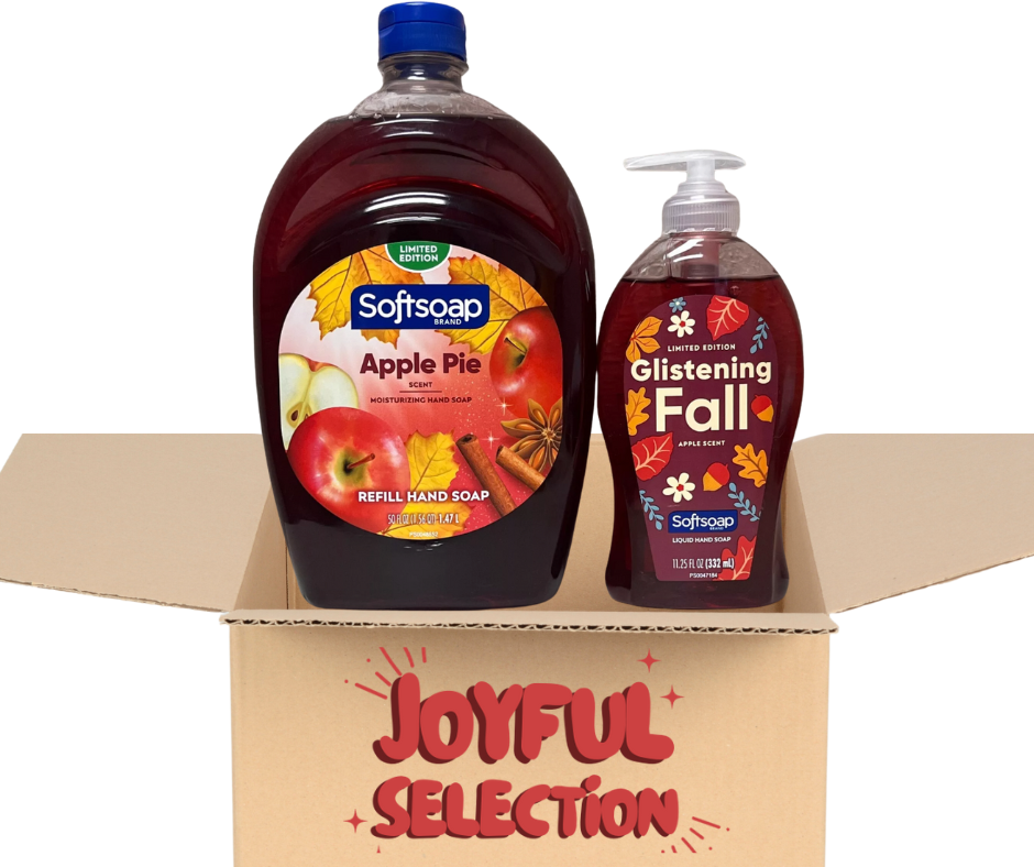 Limited Edition Softsoap | Apple Pie Liquid Hand Soap Refill, 50 oz and Apple Scent Hand Soap Pump, 11.25 oz | Bundled by Joyful Selection in Protective Packaging