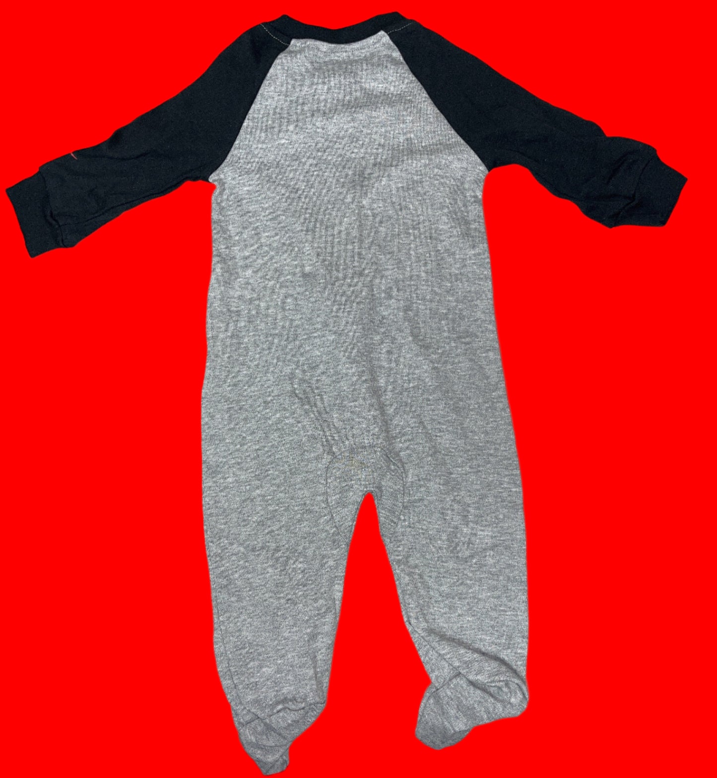 Nike Infant/Toddler Printed Footed Coverall (Dark Grey Heather, 3 Months) - NO TAG