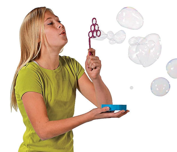 Miracle Bubbles, 32 oz, plus Super Fun Bubble Wand Assortment - 1 dozen