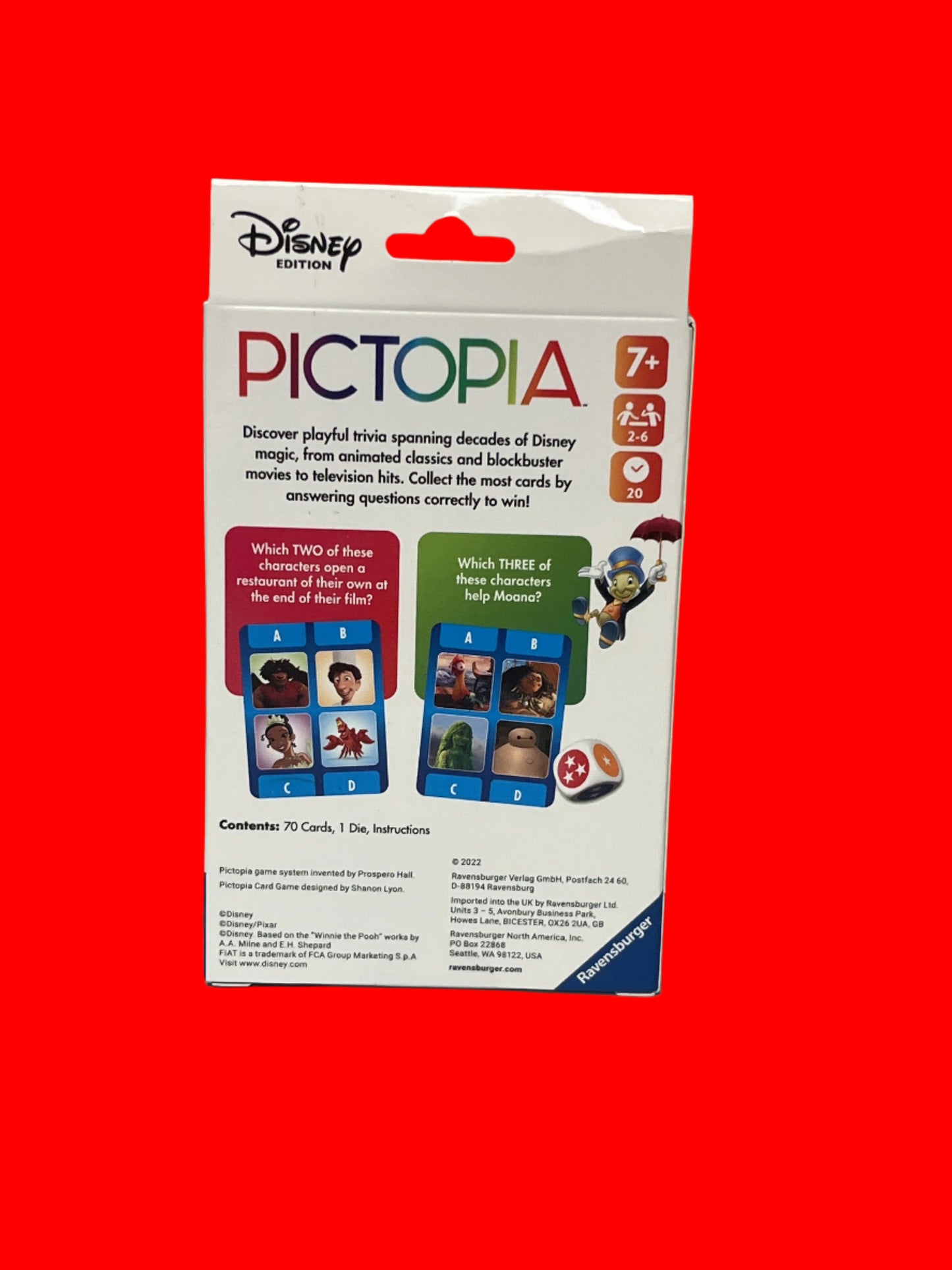 Disney Pictopia Card Game - Travel-Sized Trivia Game