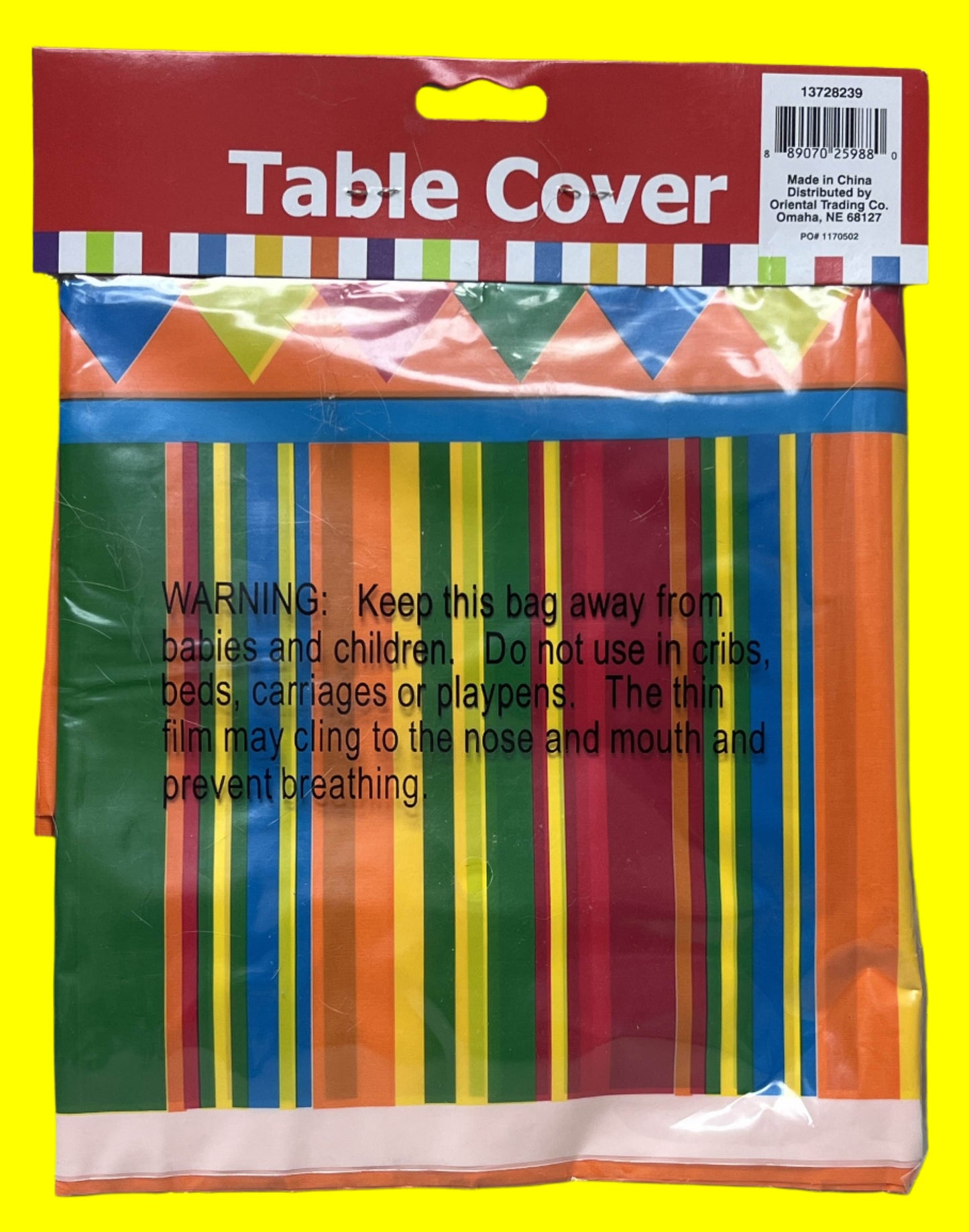 Fiesta Party Plastic Tablecloth - Party Supplies - 1 Piece