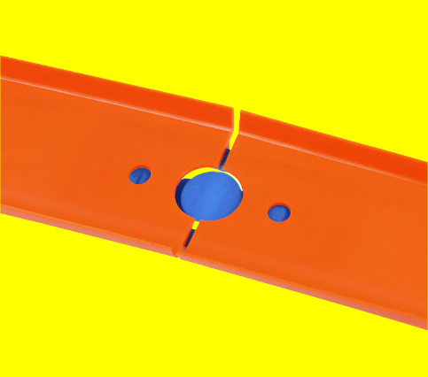 MATEL Hot Wheels Straight Track 4x24” W/Connectors - 8 feet Total