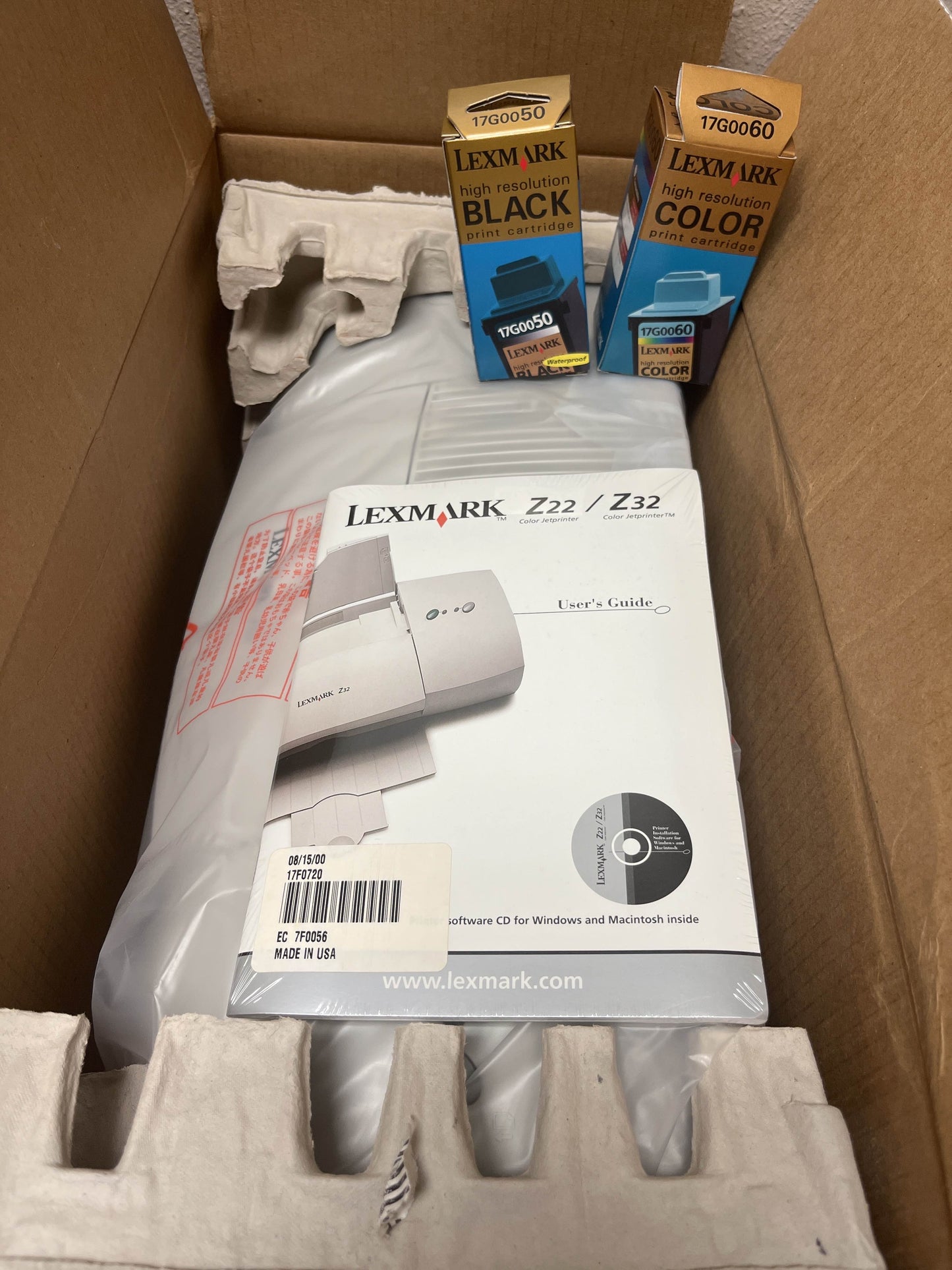 LEXMARK 1200 dpi Z32 Color Inkjet Printer PC/Mac Compatible Brand New