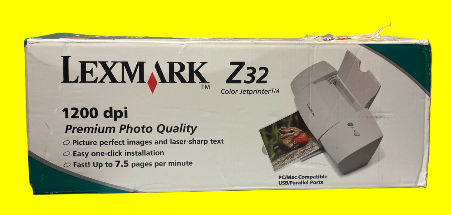 LEXMARK 1200 dpi Z32 Color Inkjet Printer PC/Mac Compatible Brand New