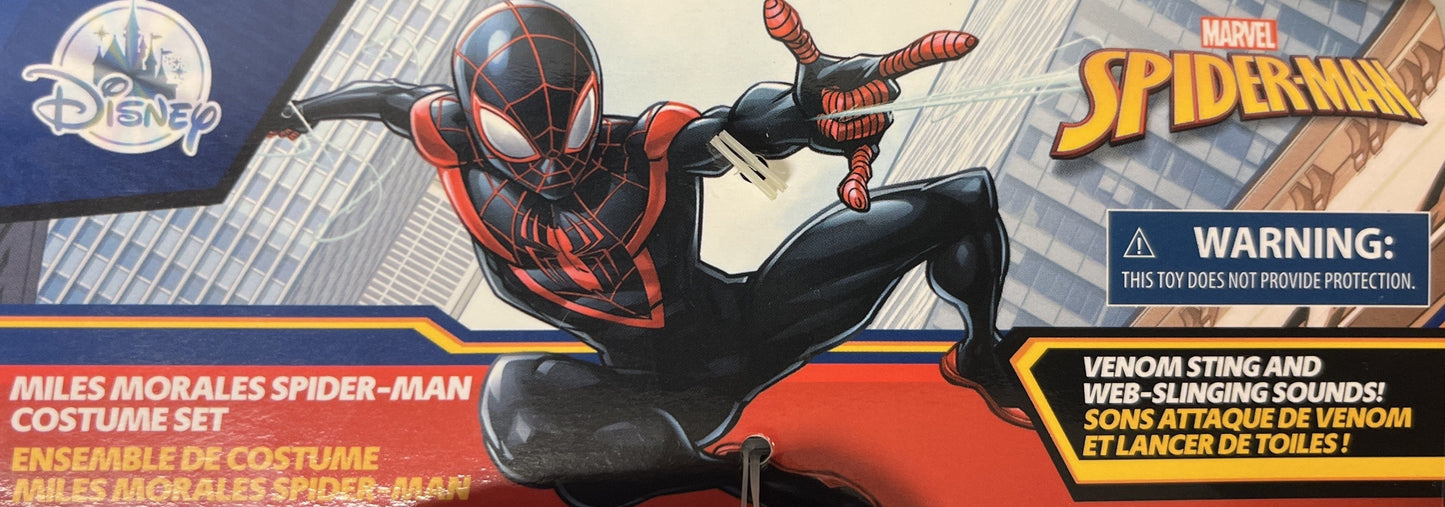 Miles Morales Spider-Man Costume Set for Kids - Toddler Size 3