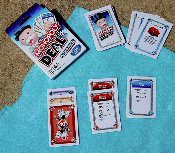 Monopoly Deal Quick-Playing Card Game for Families, Kids Ages 8 and Up and 2-5 Players