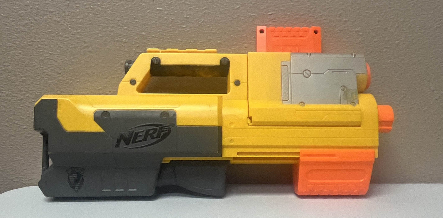 NERF N-Strike Deploy CS-6 Collapsible Blaster WORKING LIGHT 2009 + Clip