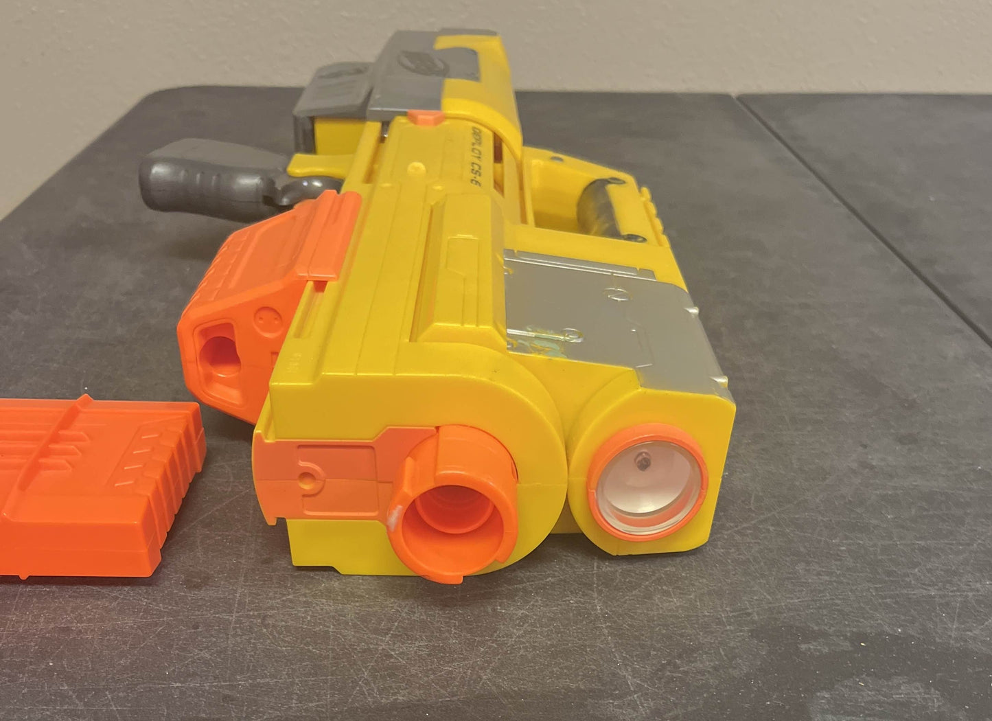 NERF N-Strike Deploy CS-6 Collapsible Blaster WORKING LIGHT 2009 + Clip