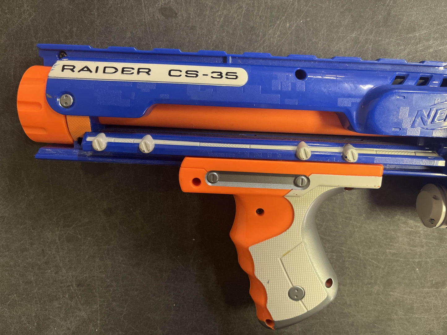 NERF N-Strike Elite Raider CS-35 Dart Gun Blaster Toy w/ Drum and Stock