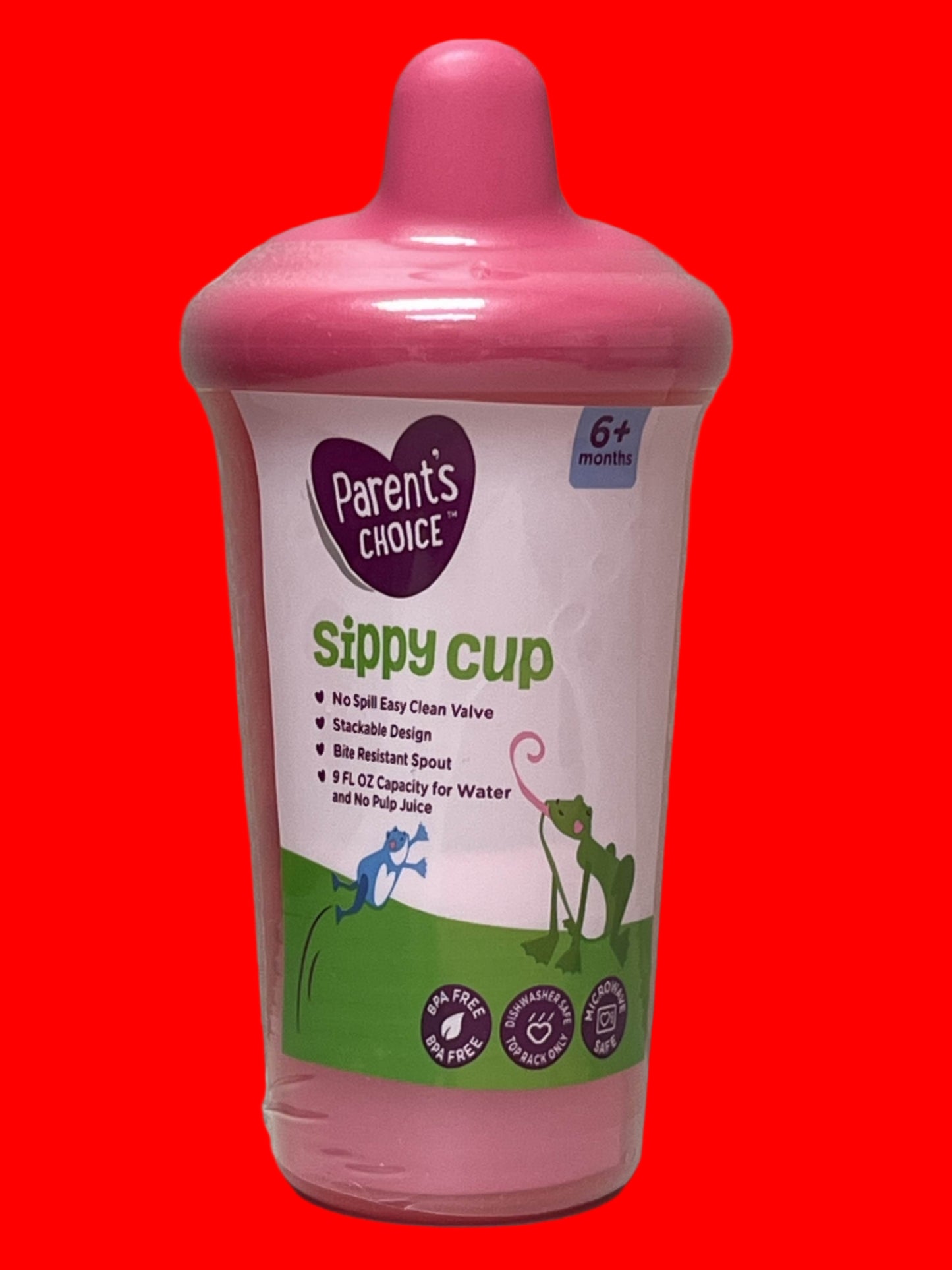 Parents Choice Sippy Cup, 9oz