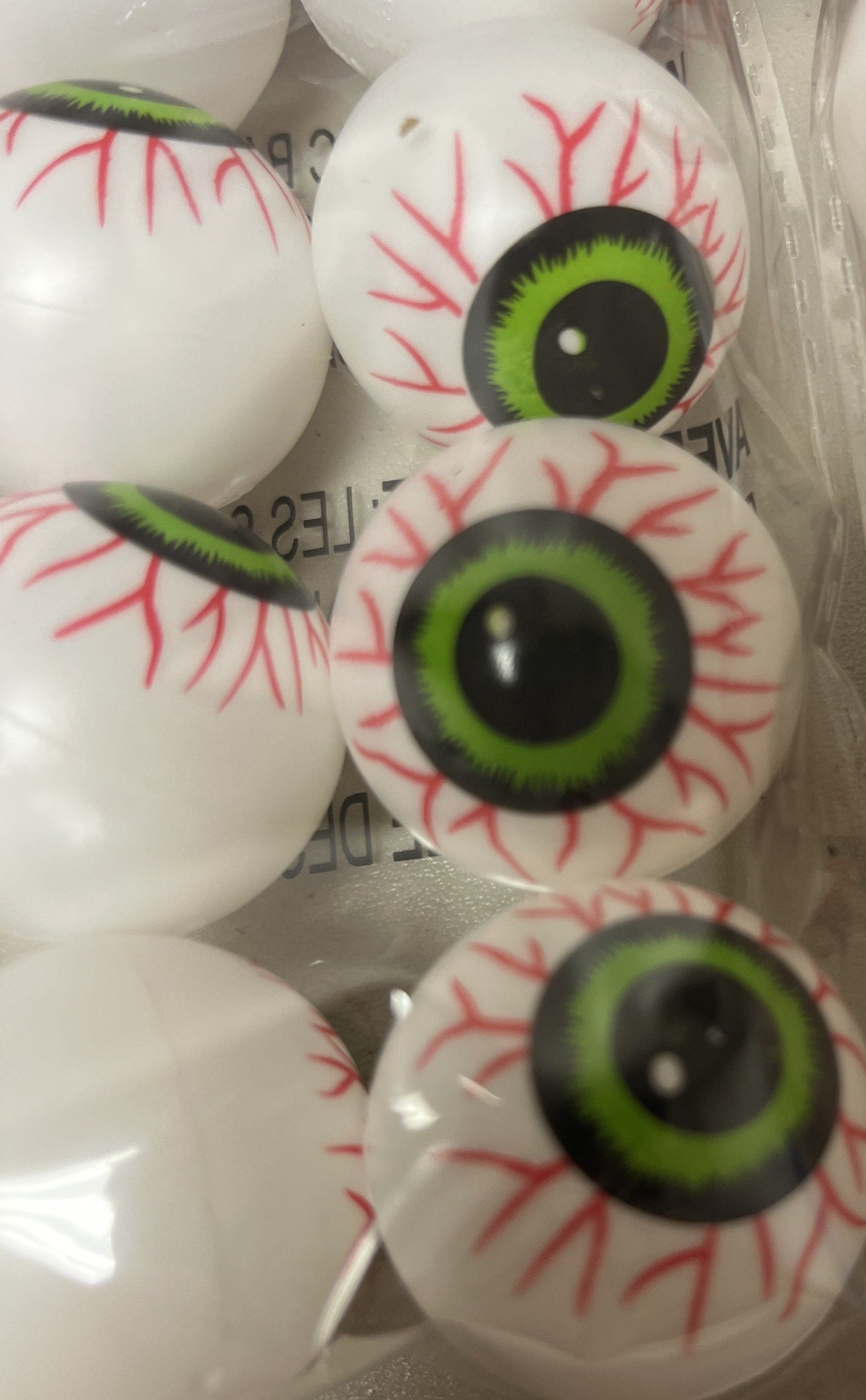 Plastic Eyeballs, 3 Packs (12 Count Each) – Blue, Green, Red – Total 36 Eyeballs