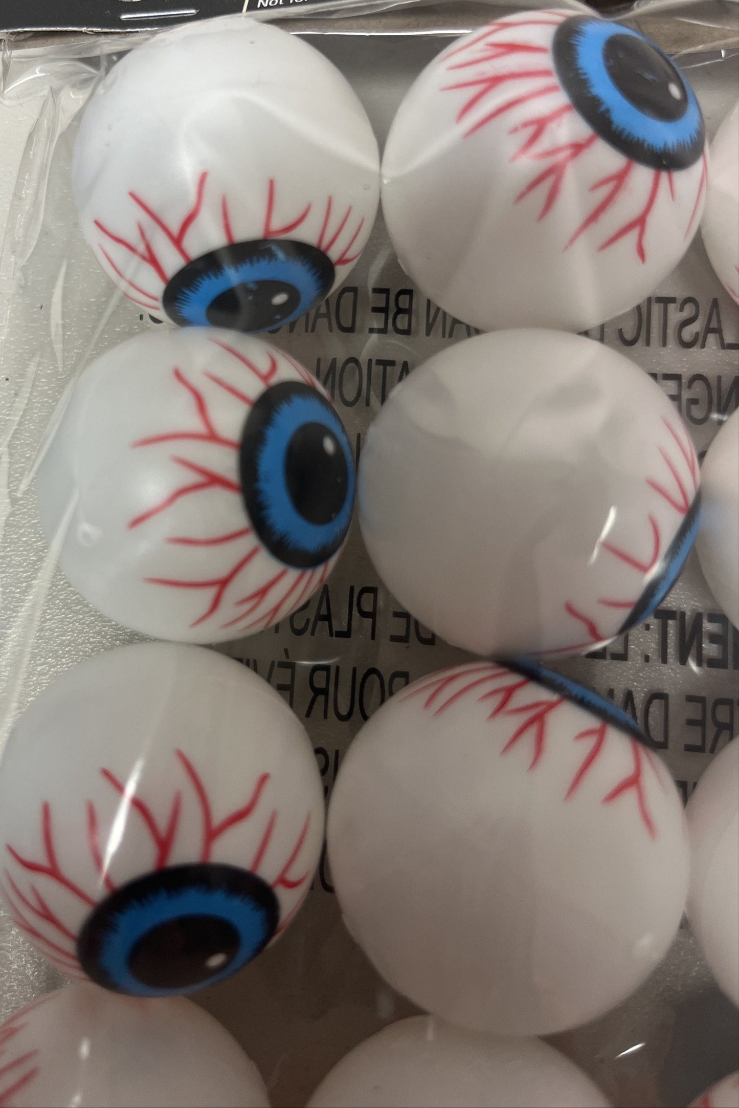 Plastic Eyeballs, 3 Packs (12 Count Each) – Blue, Green, Red – Total 36 Eyeballs