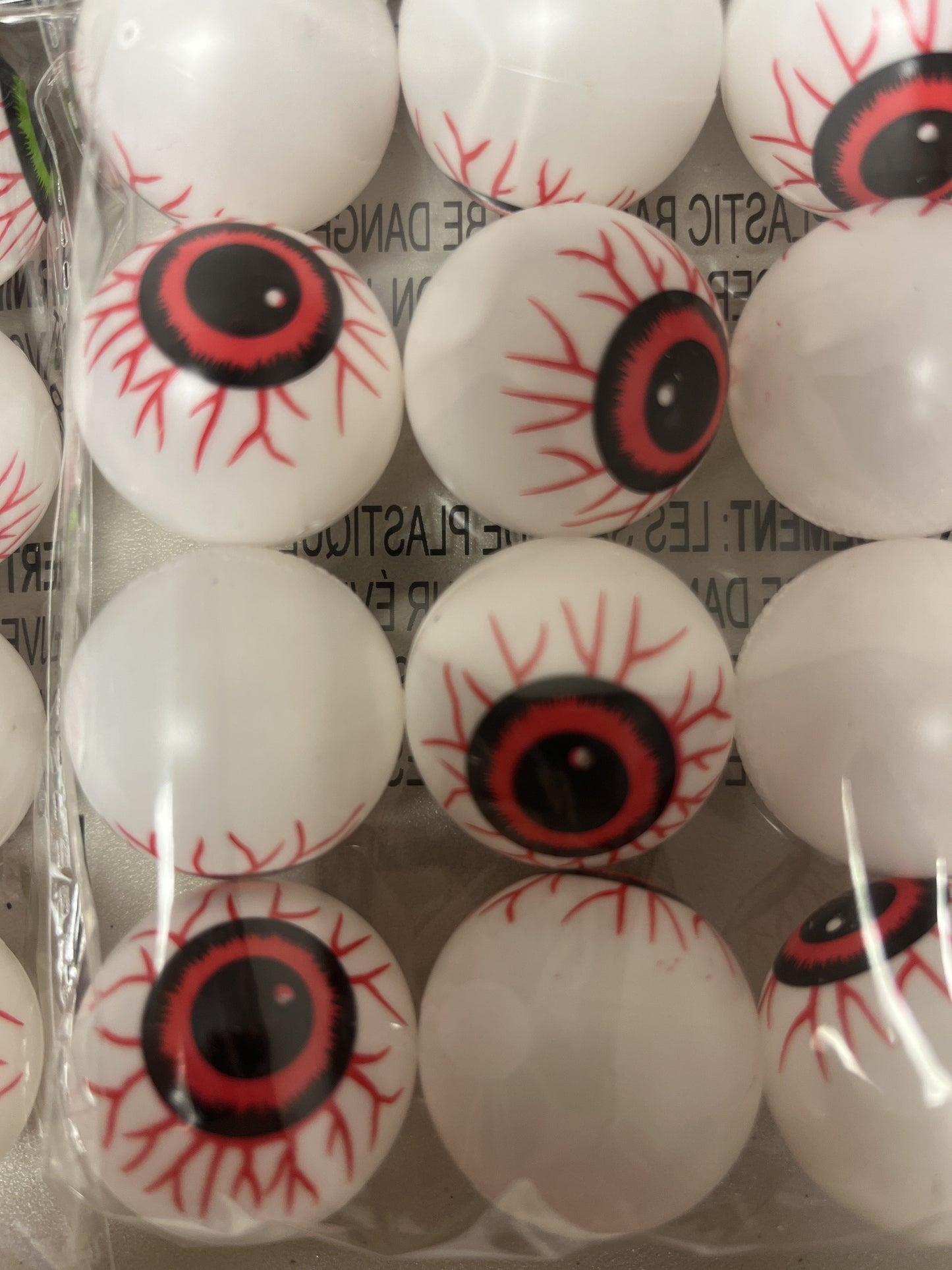 Plastic Eyeballs, 3 Packs (12 Count Each) – Blue, Green, Red – Total 36 Eyeballs