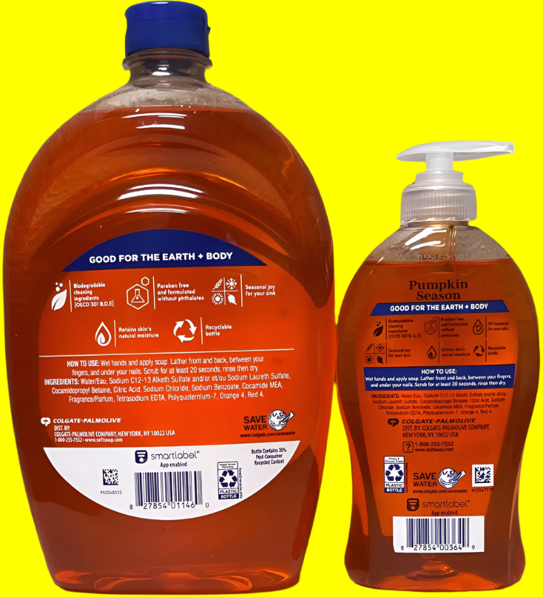 Limited Edition Softsoap | Pumpkin Spice Hand Soap Pump, 11.25 oz and Pumpkin Spice Liquid Hand Soap Refill, 50 oz | Bundled by Joyful Selection in Protective Packaging
