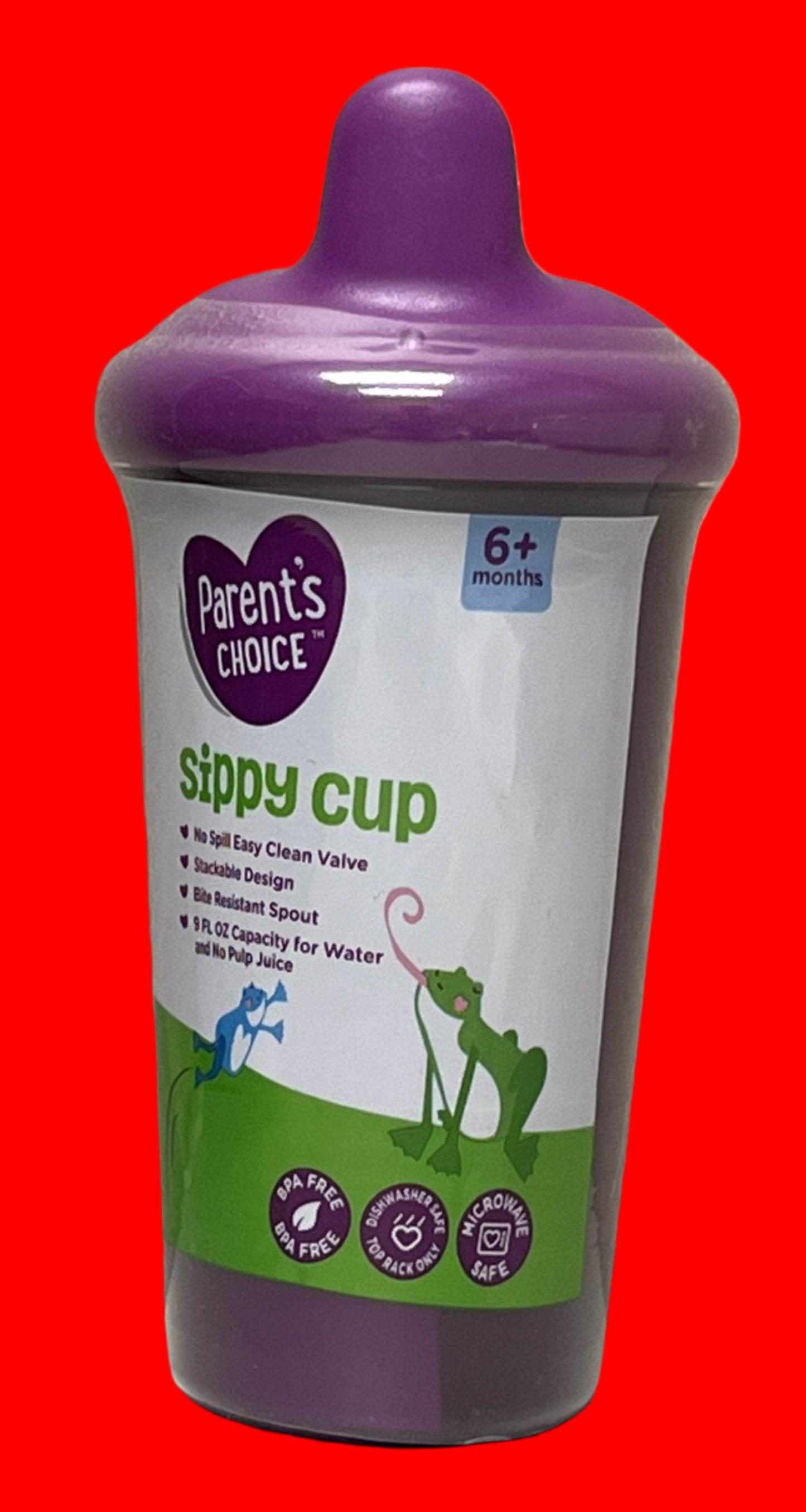 Parents Choice Sippy Cup, 9oz