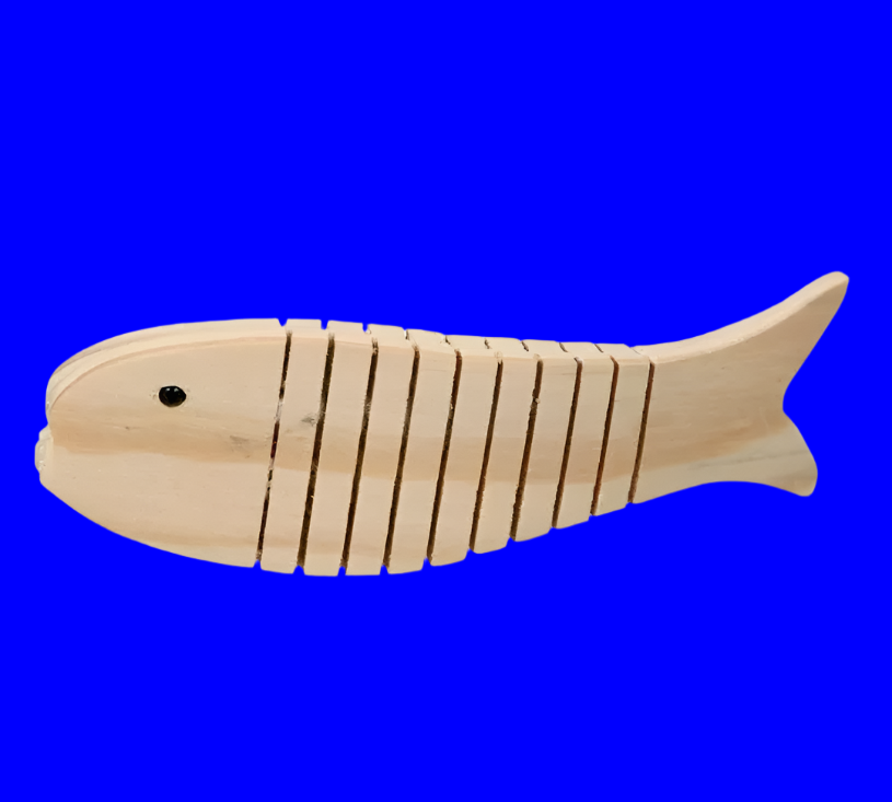 Raw Wood Wiggle Animal-3 Piece Set-Shark Salamander Fish to Paint