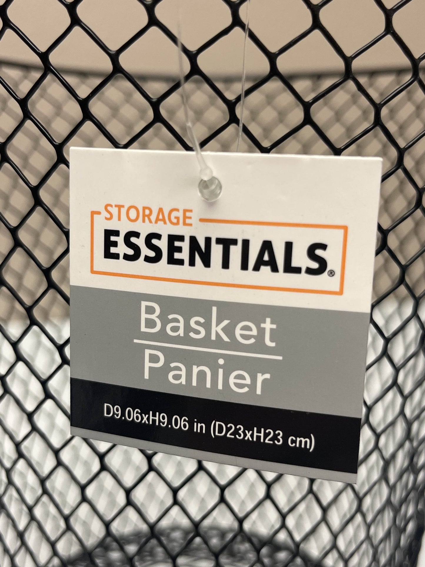 Wire Mesh Round Waste Basket, 9in Lightweight Trash Can - 5 Pack