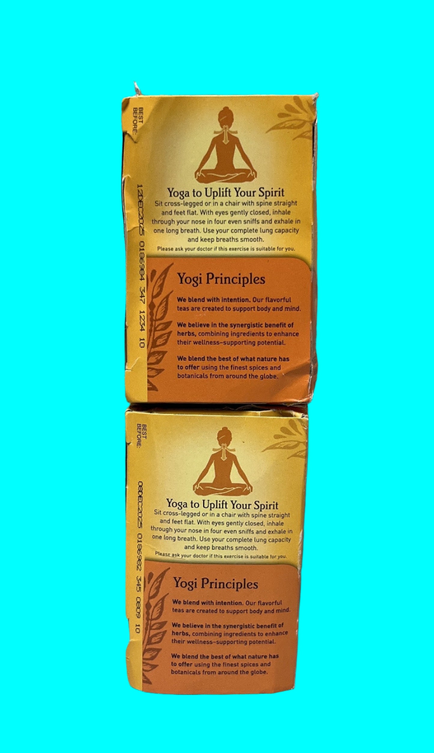 Yogi Positive Energy Herbal Tea Sweet Tangerine 16 Ct - 2 Pack - BOX DAMAGE