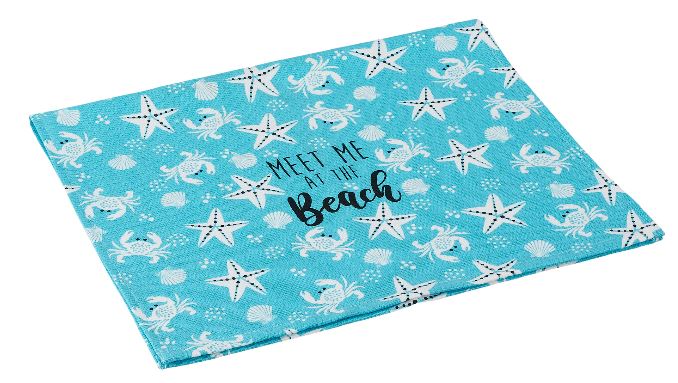 Beach Themed Kitchen Towel Set, Meet Me at the Beach, Summer Decor