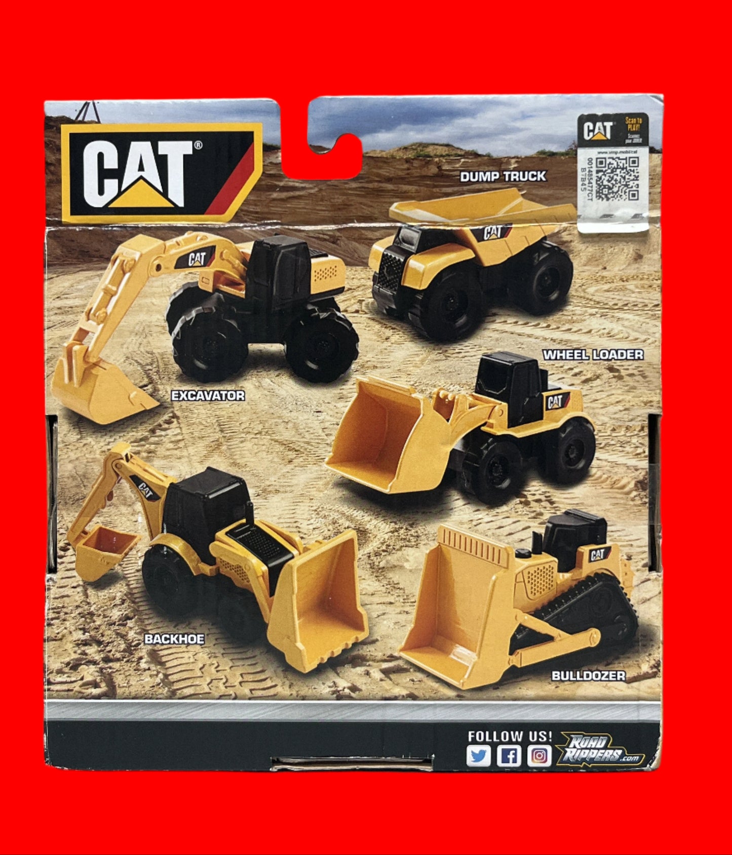 CAT Road Rippers Mini Machines Set of 5 Construction Vehicles Ages 3+ (BOX DAMAGE)