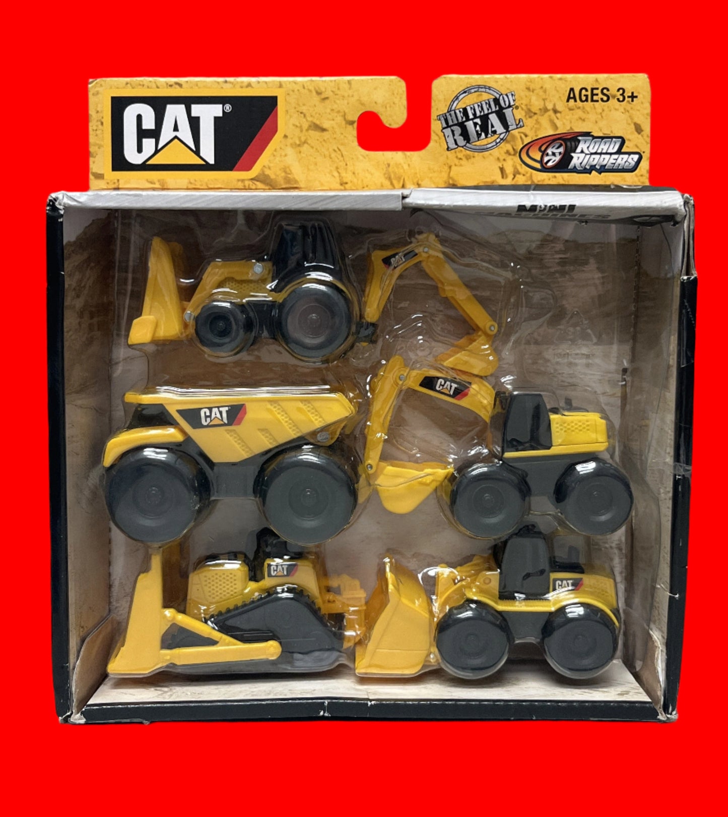 CAT Road Rippers Mini Machines Set of 5 Construction Vehicles Ages 3+ (BOX DAMAGE)