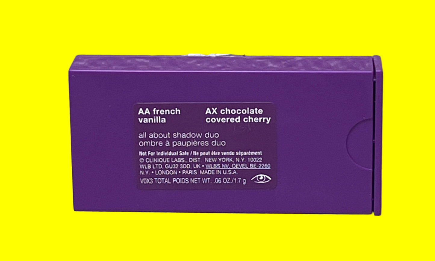 Clinique All About Shadow Duo - AA French Vanilla and AX Chocolate Covered Cherry