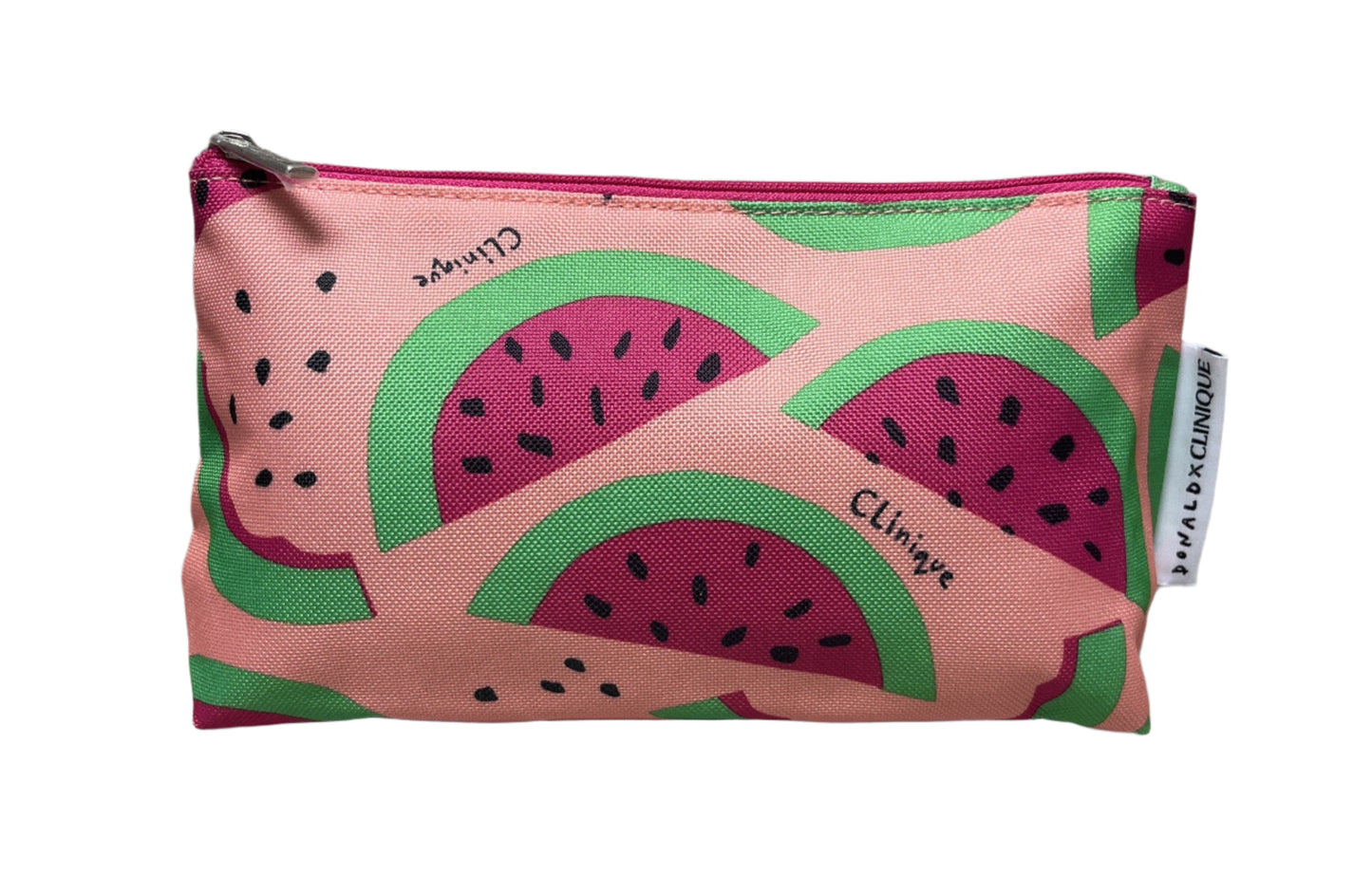 Clinique @Drawberston x Clinique Watermelon Makeup Pouch