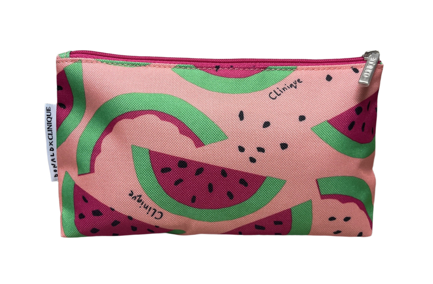 Clinique @Drawberston x Clinique Watermelon Makeup Pouch