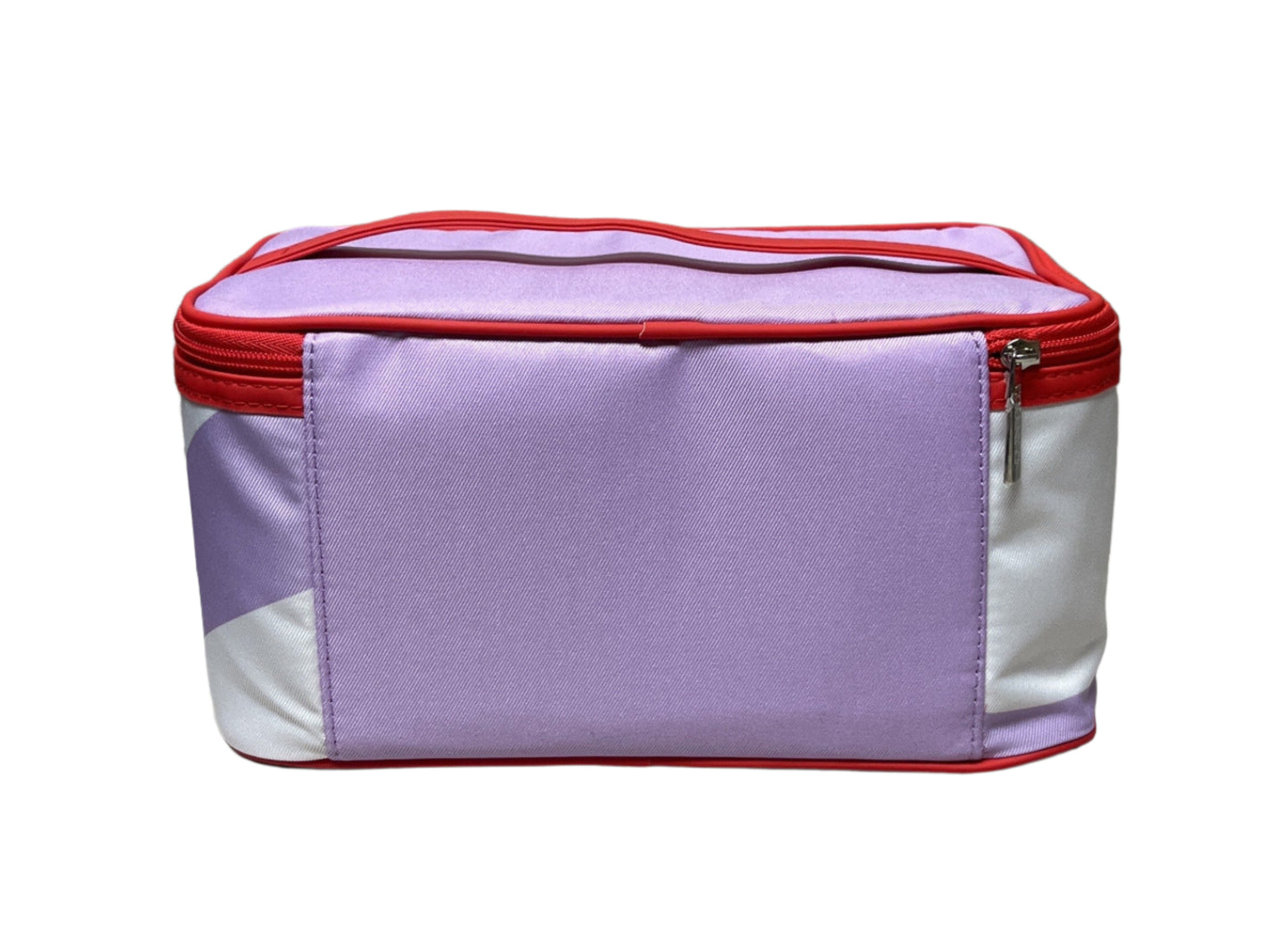 Clinique Skincare Makeup Beauty Cosmetic Train Case Travel Bag Purple/Red