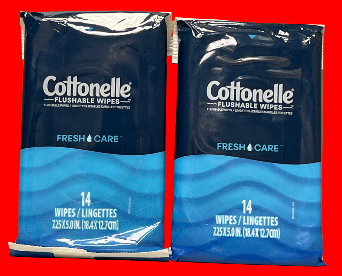 Cottonelle Fresh Care Wipes On-The-Go 14ct - 2 Pack