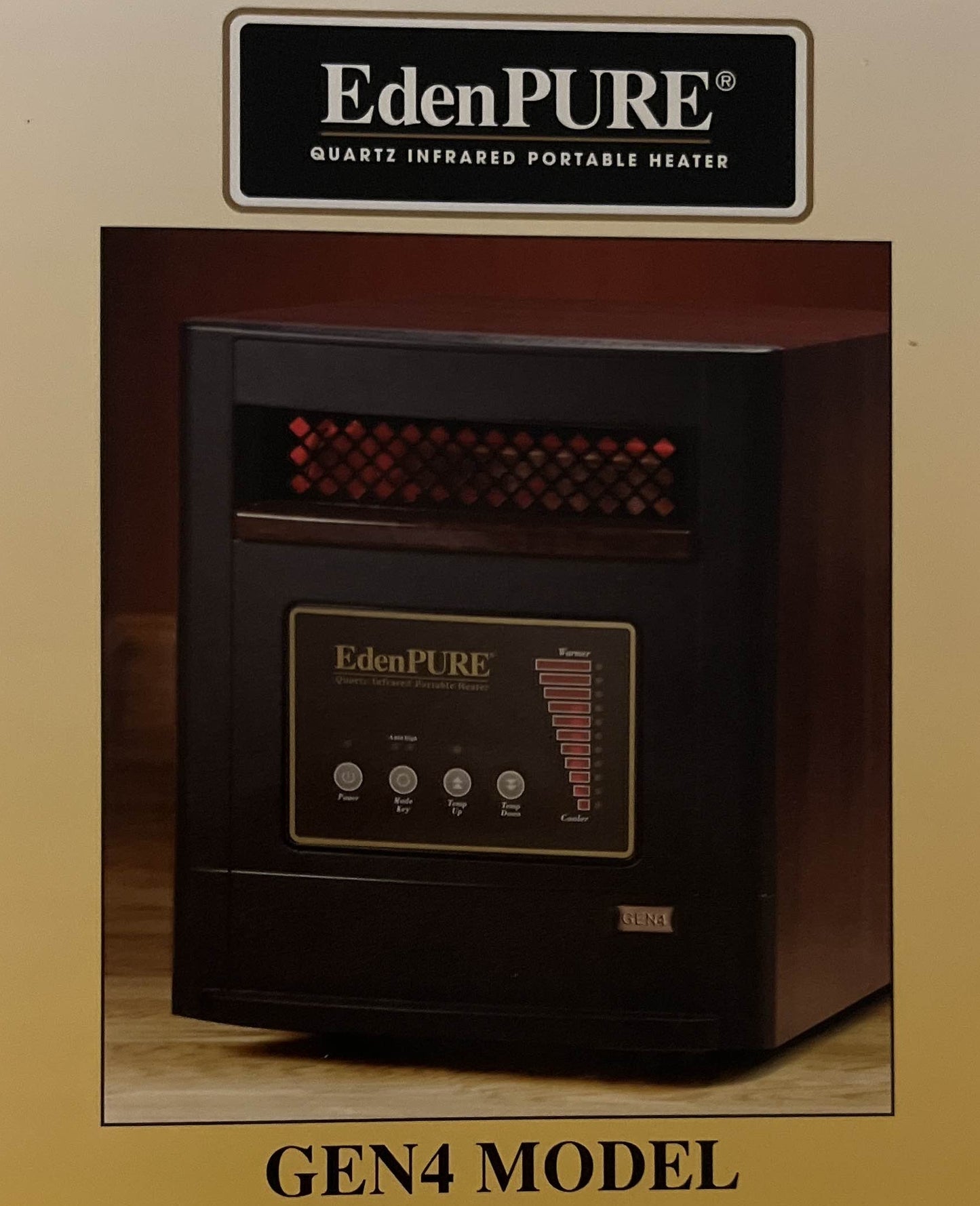 EdenPURE™ GEN4 Portable Quartz Infrared Heater A4428 - SEE DESCRIPTION