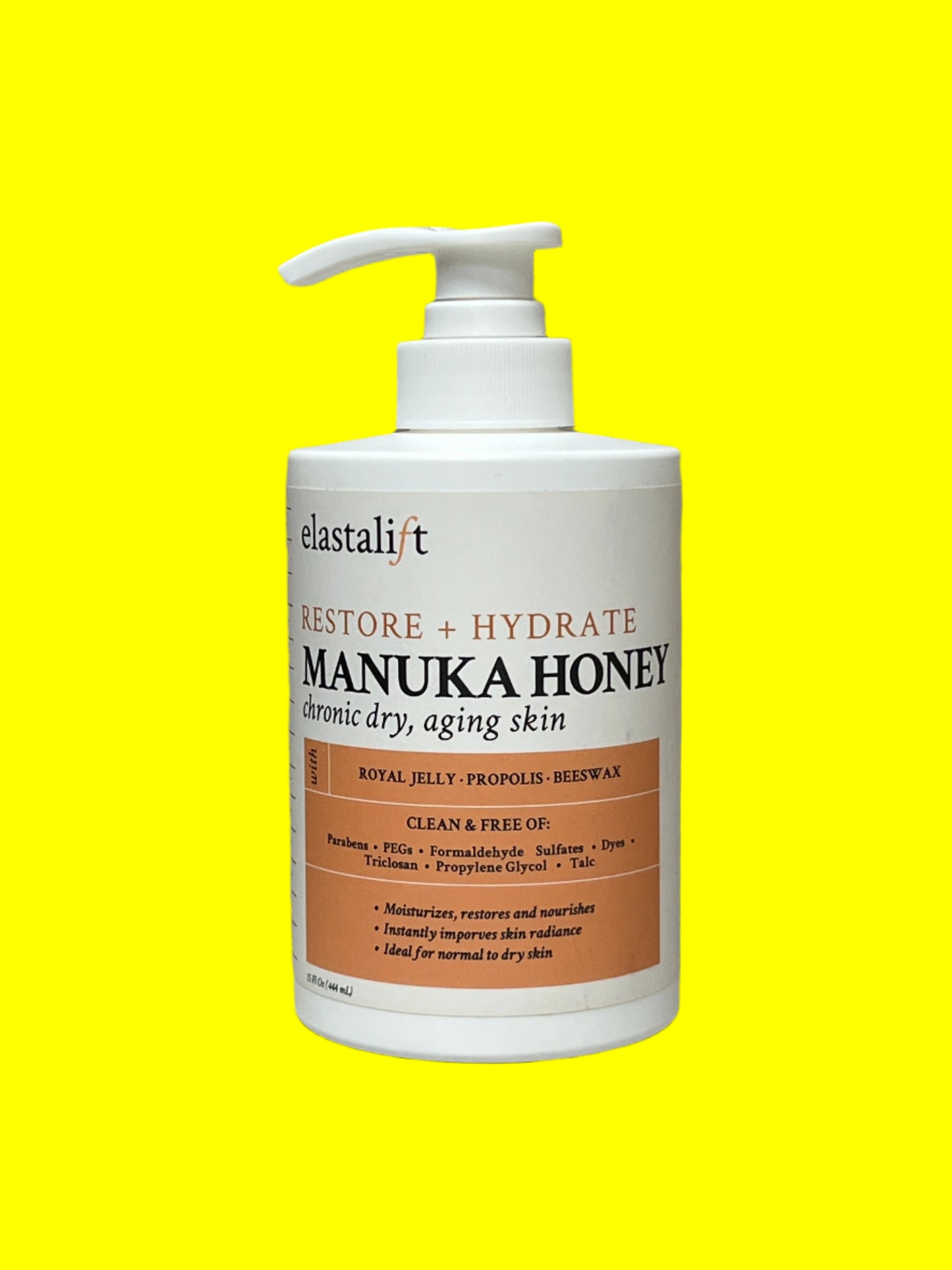 Elastalift ~ MANUKA HONEY Restore + Hydrate Chronic Dry Aging Skin CREAM 15 oz