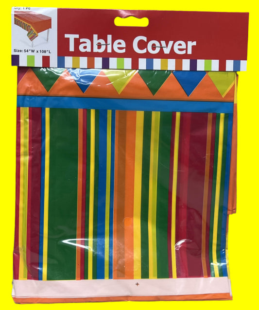 Fiesta Party Plastic Tablecloth - Party Supplies - 1 Piece