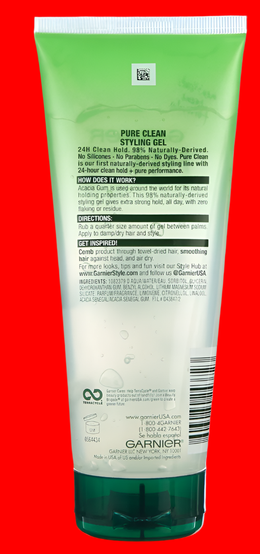 Garnier Fructis Style Pure Clean Styling Gel, 6.8 fl. oz.