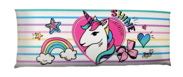 Jojo Siwa Rainbow Body Pillow Cover, 20" x 54", 100% Polyester, Pink, Nickelodeon