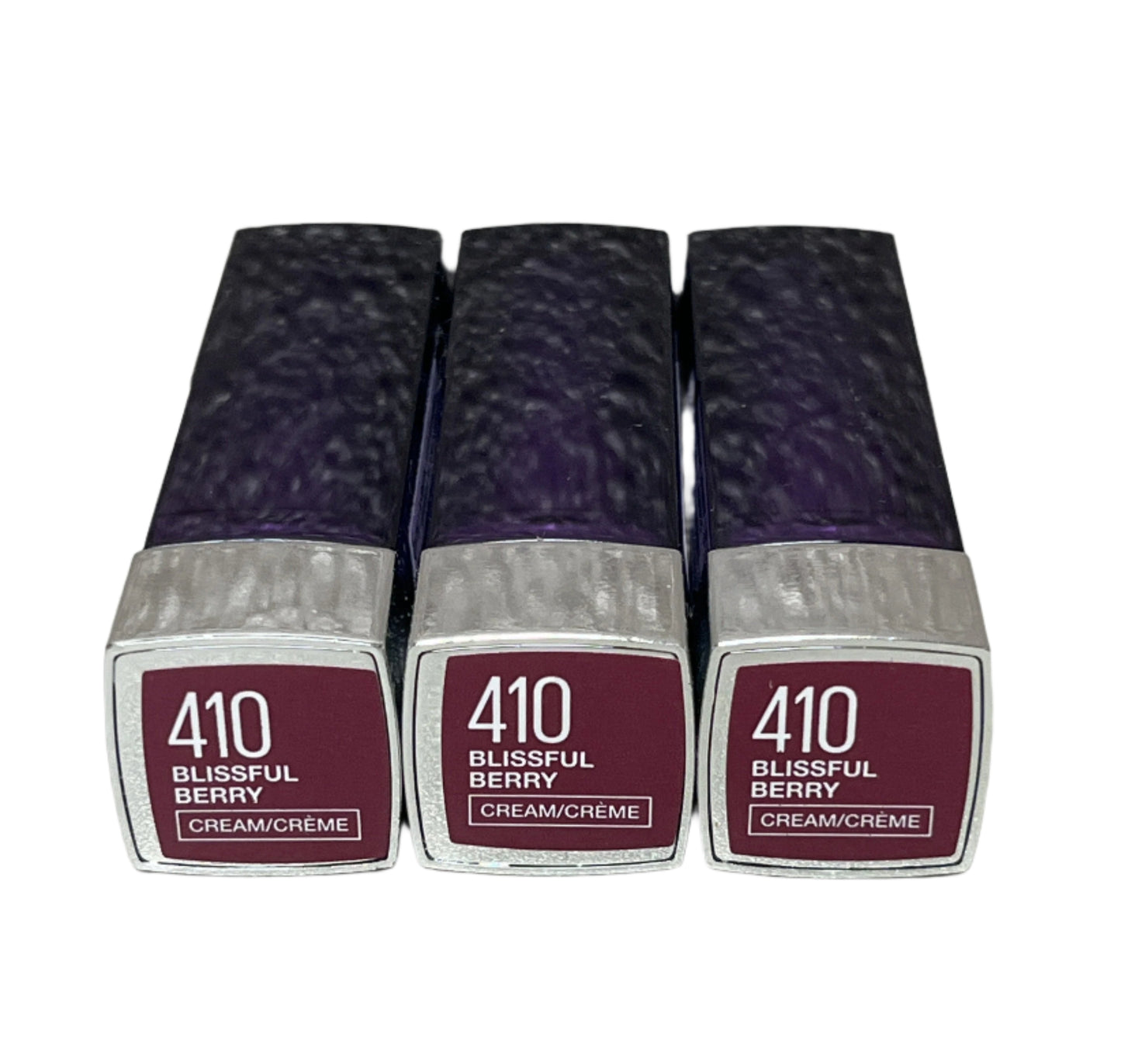 Maybelline Color Sensational Lipstick 410 Blissful Berry 0.15oz - Set of 3
