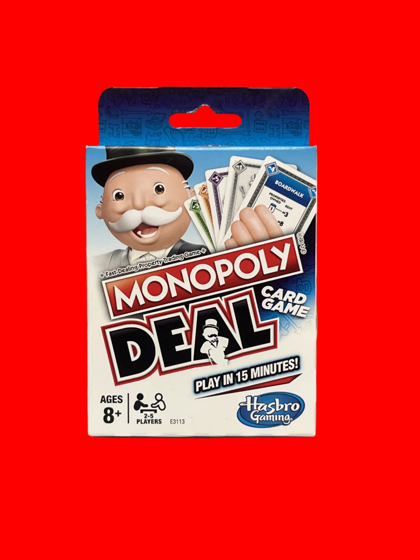 Monopoly Deal Quick-Playing Card Game for Families, Kids Ages 8 and Up and 2-5 Players