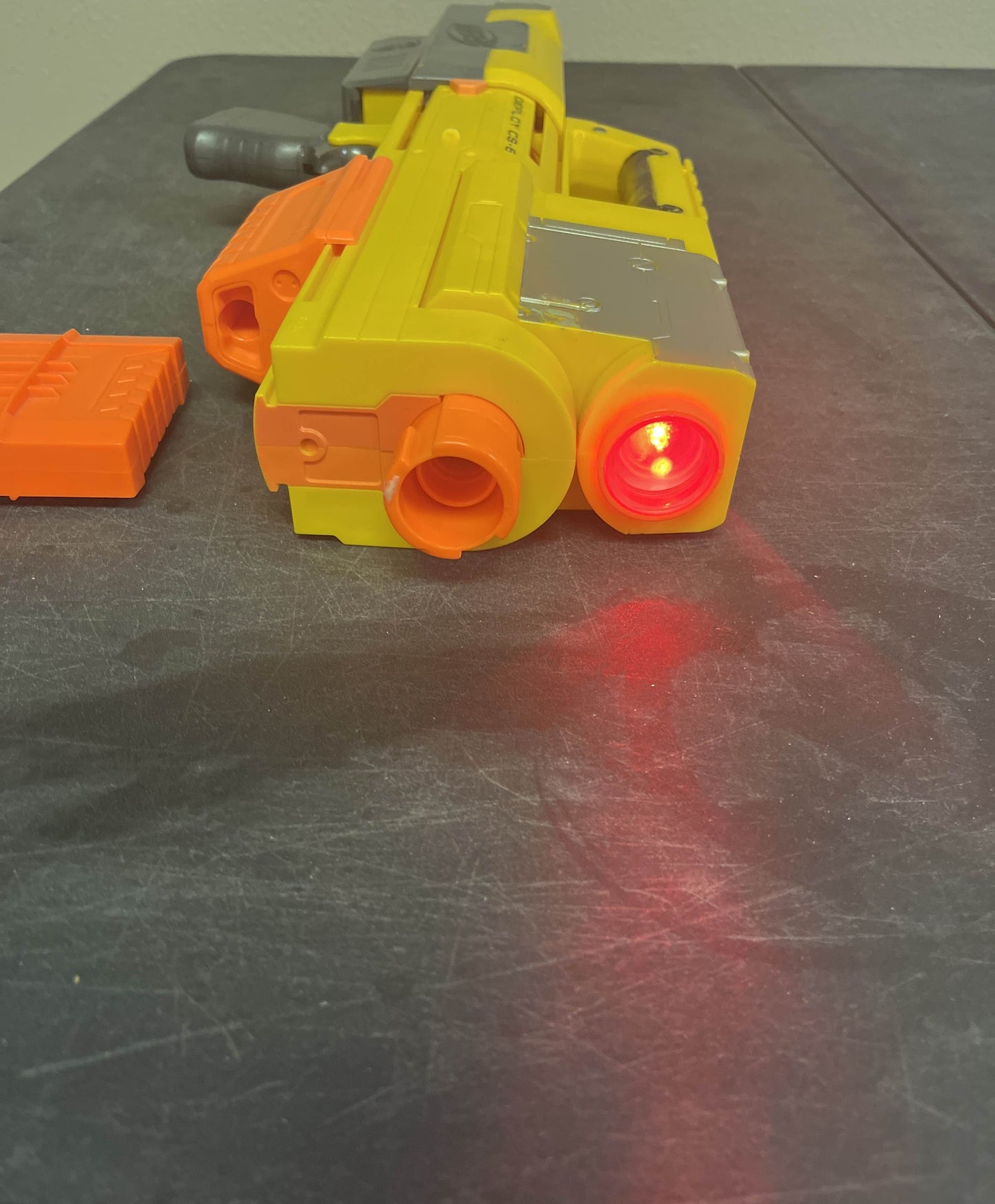 NERF N-Strike Deploy CS-6 Collapsible Blaster WORKING LIGHT 2009 + Clip