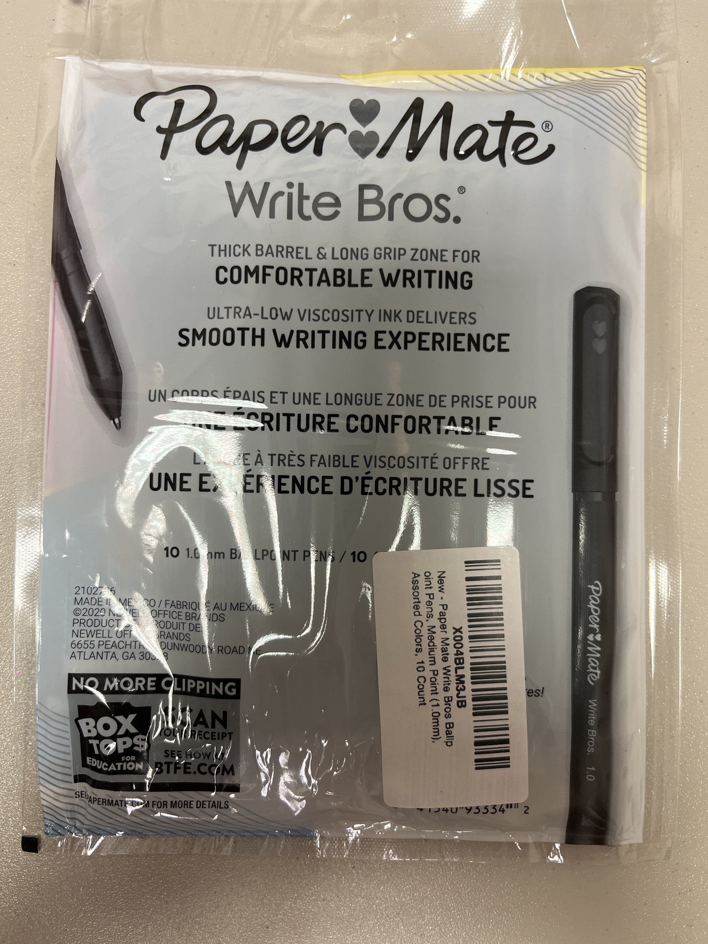 Paper Mate Ballpoint Pens, Medium Point, Black Ink, 10 count