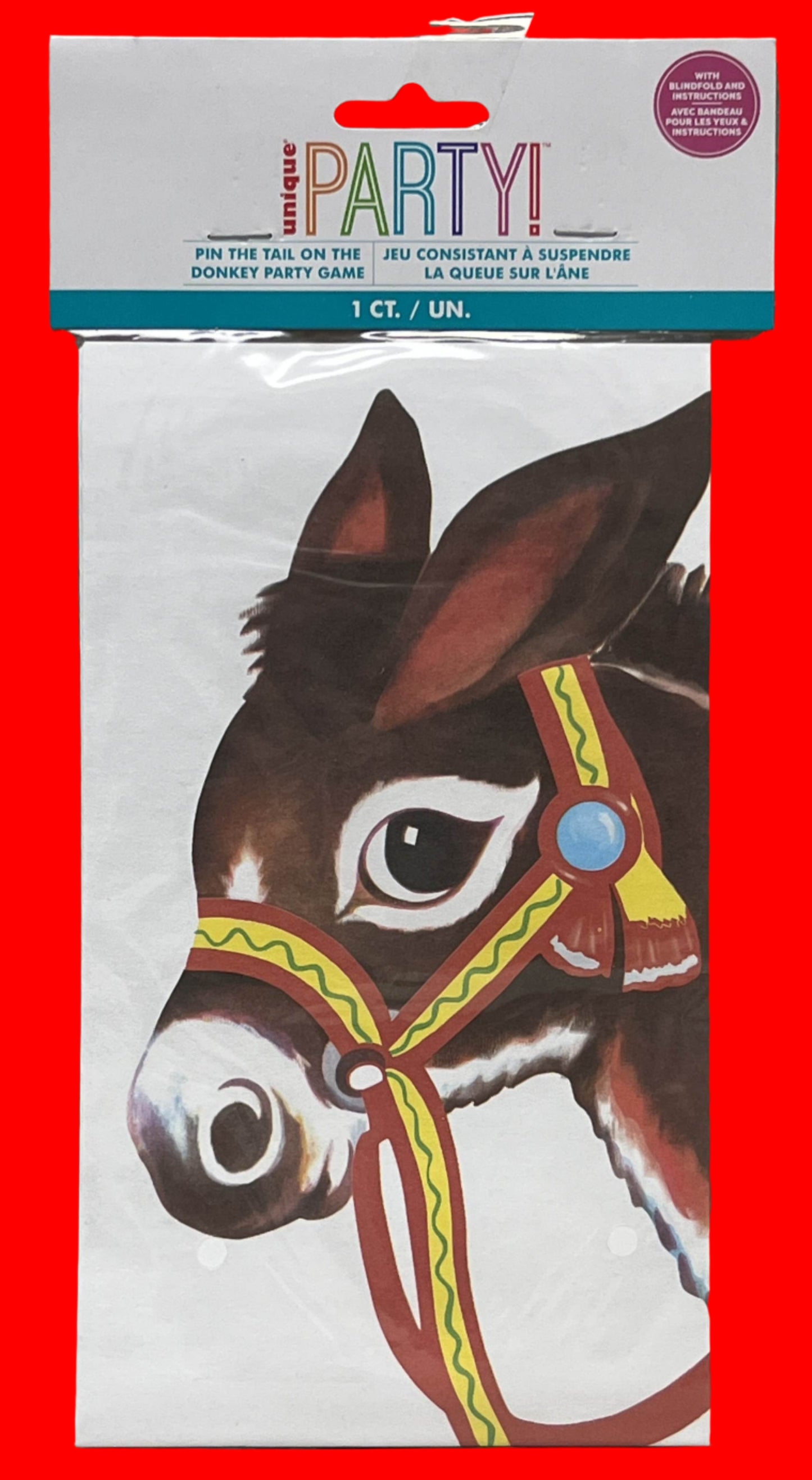 Pin the Tail on the Donkey Party Game for 24