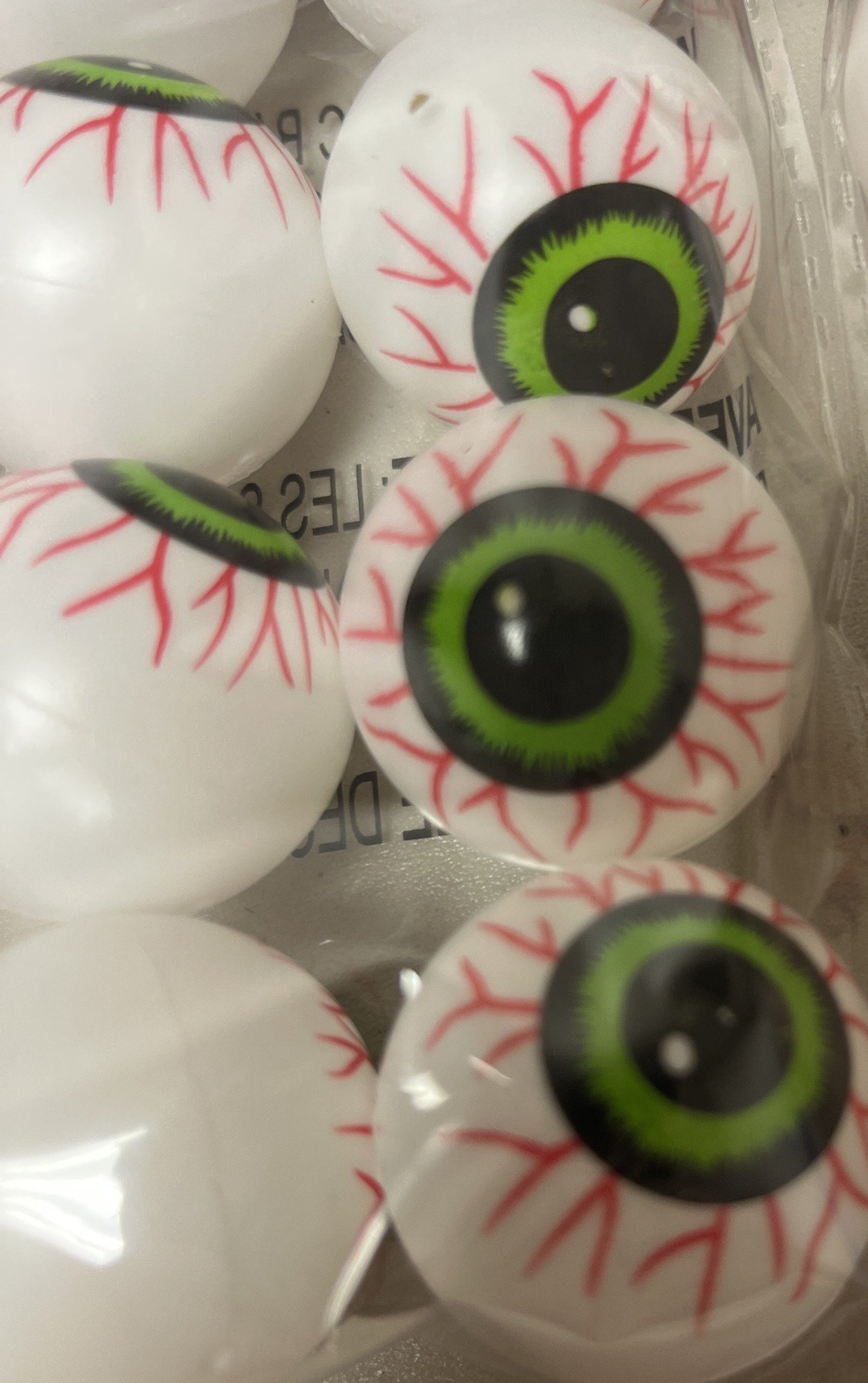 Plastic Eyeballs, 2 Packs (12 Count Each) – Blue, Green – Total of 24 Eyeballs