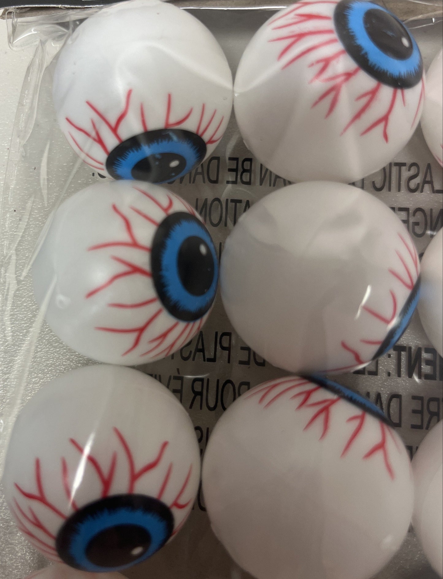 Plastic Eyeballs, 2 Packs (12 Count Each) – Blue, Green – Total of 24 Eyeballs