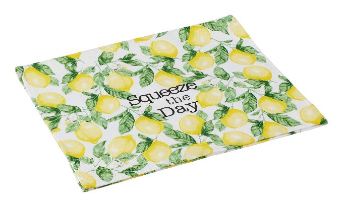 Lemon Themed Kitchen Towel Set of 2, Squeeze the Day, Summer Decor