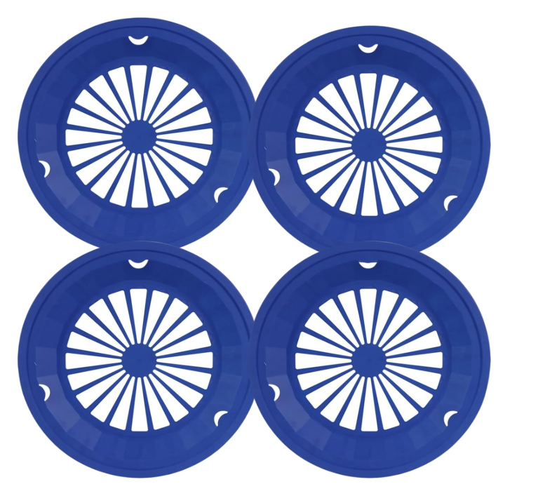 Sturdy Vented Paper Plate Holder - 4 Pack (Dark Blue)