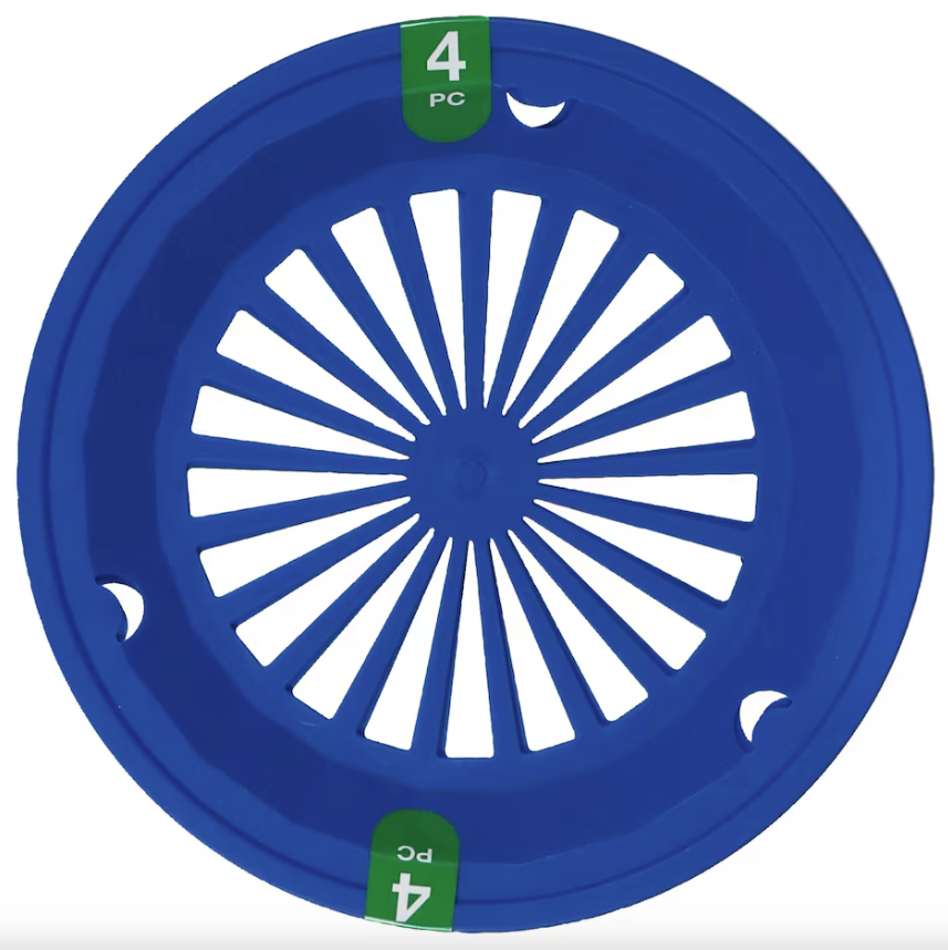 Sturdy Vented Paper Plate Holder - 4 Pack (Dark Blue)